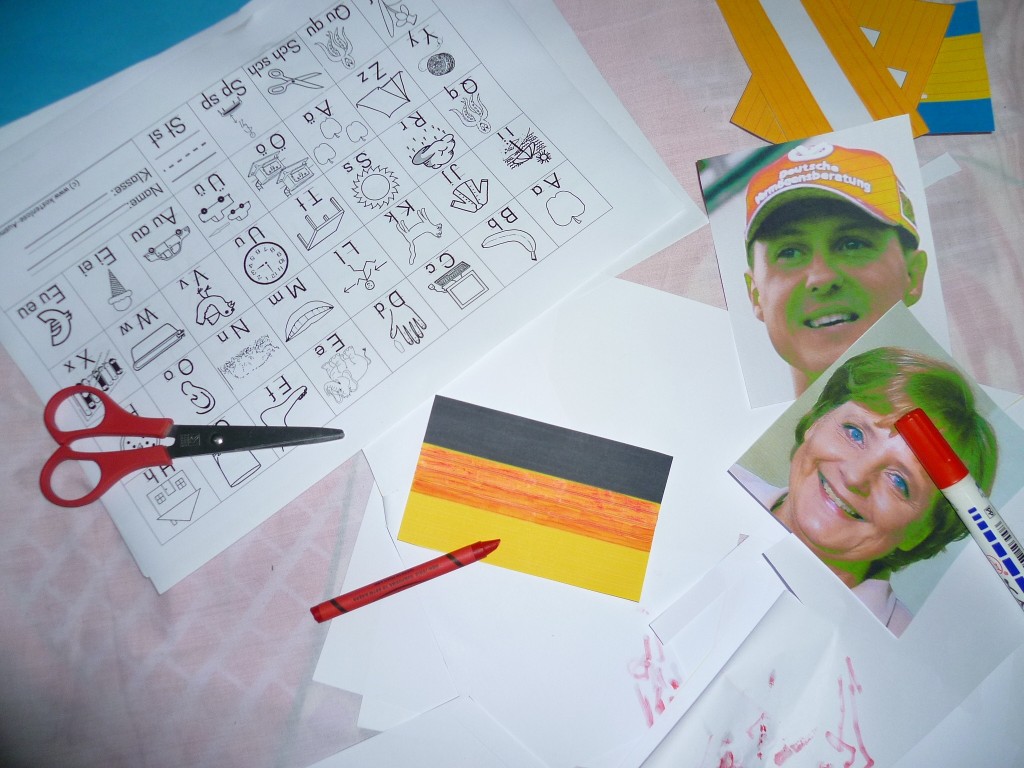 Vorbereitungen auf die Deutschstunde.